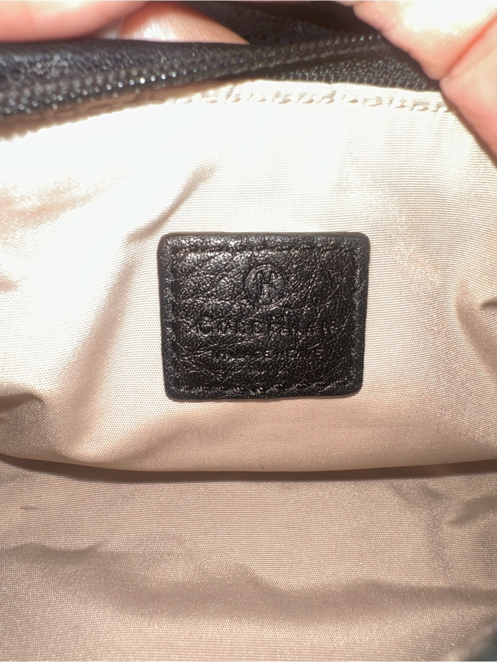 Vintage Cole Haan Woven Leather Barrel Wristlet / Mini Bag – Black - Picture 9 of 9